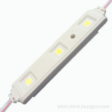 Injection Waterproof 5050 3-piece LED Module with 12V DC Working Voltage, Anti-UV Design